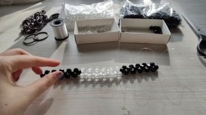 Экологичная сумки-шоппера из бусин, версия 1