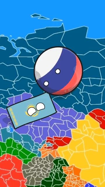 Россия не любит когда страны по канону #анимация #Countryballs