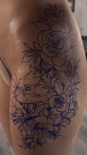 Трансфер тату. То, с чего начинается процесс татуировки #тату #tattoo