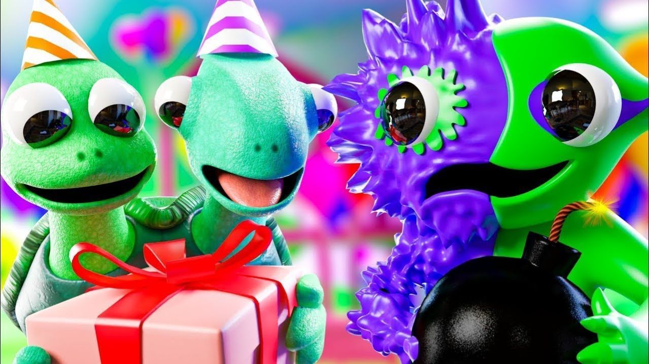 ДЕНЬ РОЖДЕНИЯ ТАМАТАКИ И ЧАМАТАКИ!   Garten of Ban Ban 4 - Анимации на русском