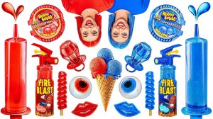 Красная еда vs Синяя еда Челлендж с Bubba DO Challenge