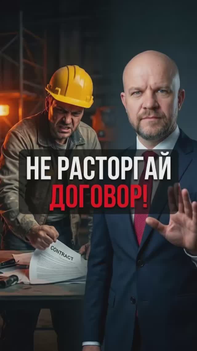 🛑 Не расторгайте договор первым! Почему это убьет вашу позицию в суде?
