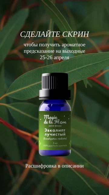 Ароматное предсказание на выходные 25–26 апреля для всех знаков зодиака! ✨🌿