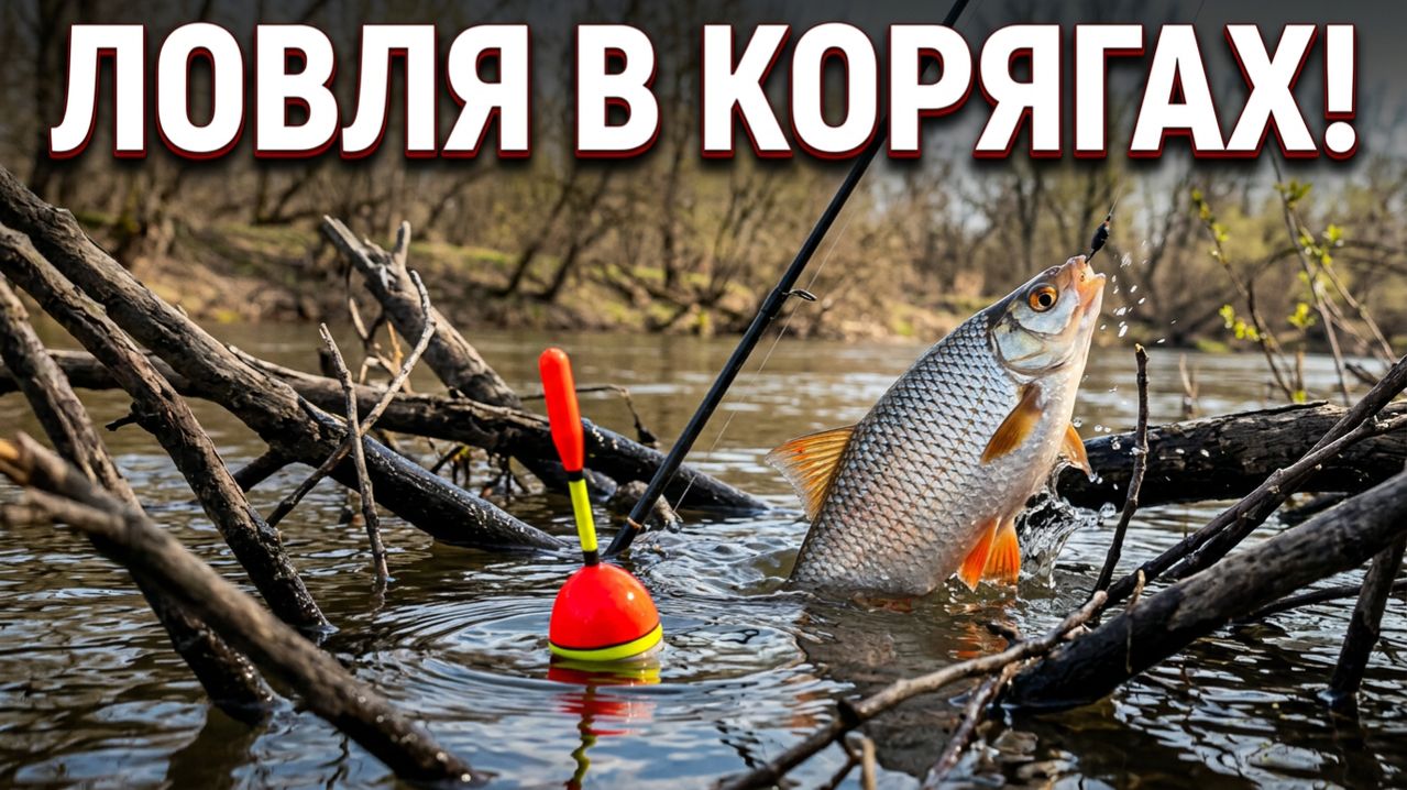 РЫБАЛКА В АПРЕЛЕ НА ПОПЛАВОК.РЫБАЛКА В КОРЯГАХ.ЛОВЛЯ ПЛОТВЫ. смотреть онлайн