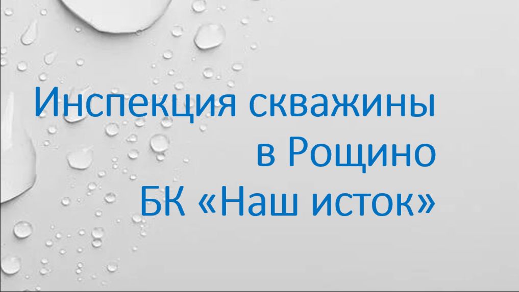 Видеоинспекция Рощино Наш исток