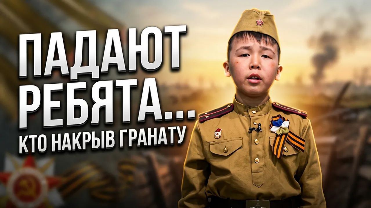 Погибшим Героям России⭐Стихи про войну и СВО читают дети на ТВ. Стих Падают ребята о погибших в бою