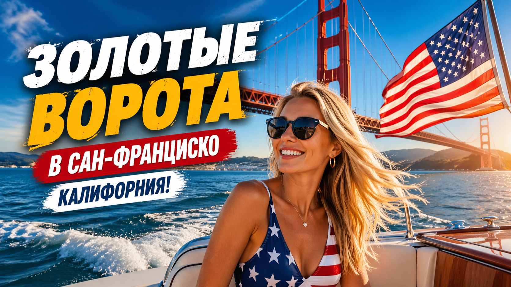 Экскурсия на катере по мосту: "Золотые Ворота" в Сан-Франциско, Калифорния!🔥💦☀😍🚤