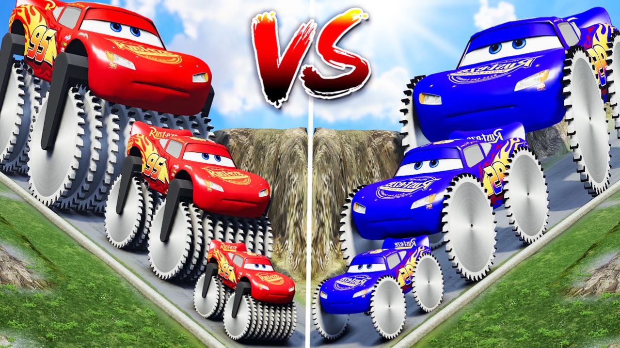 Мультики про машинки для детей. Маккуин с пилообразными колёсами на испытаниях. Мультики для малышей