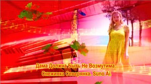 Дама Должна Быть Не Возмутима. Снежинка Северянка. Suno