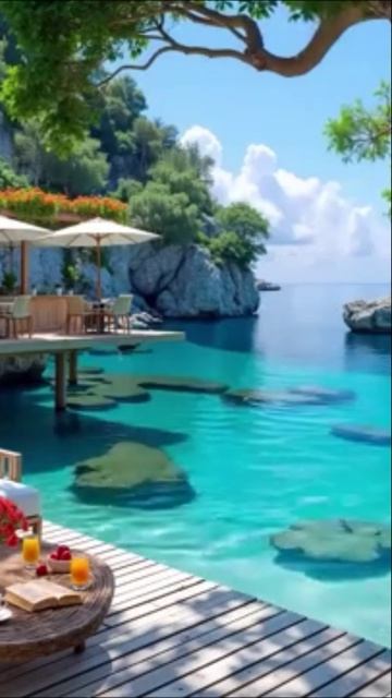 🎸 Приятный джаз в морском кафе 🎼 Босса-нова и волны для настроения и релакса ☕