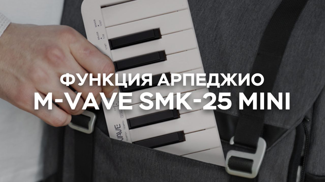 Функция арпеджио – портативная MIDI-клавиатура SMK-25 MINI