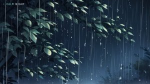 Дождь сквозь листву — уютная анимация для сна