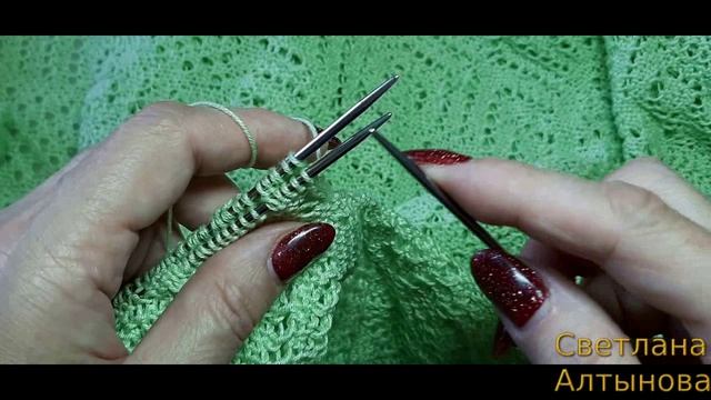 Плечевой шов по открытым петлям (метод трёх спиц)
