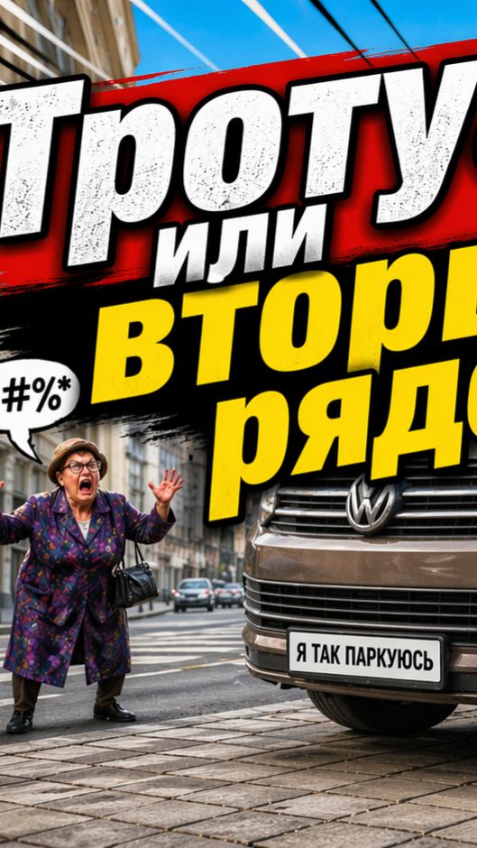 Зачем парковаться на ТРОТУАРЕ, когда можно встать ВТОРЫМ рядом!))