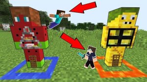 МЫ НАШЛИ СЕБЯ ИЗ АРБУЗА 🍉 И АНАНАСА 🍍 МАЙНКРАФТ ! ПРО УМЕНЬШИЛСЯ И ПОСТРОИЛ ДОМ ВНУТРИ СКИНА ЛОВУШ