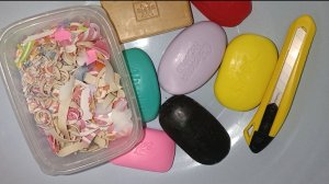 АСМР режу мыло АСМР резка цветного яркого мыла ASMR релакс шуршание шоколадное мыло