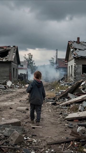 Забытые среди руин: Отчаяние детства #потеря #разрушение