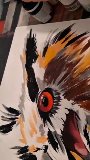 Рисую сову. Процесс