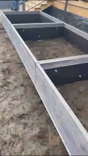 Грядки из лиственницы 