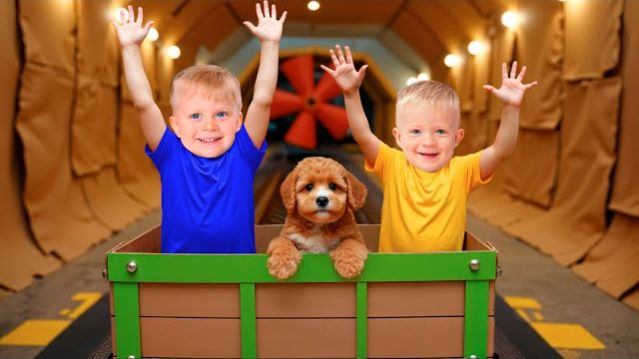 Оливер и Мама в гигантском лабиринте | Весёлый побег для детей