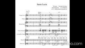 Santa Lucia. Партитура. Партии есть для каждого инструмента.