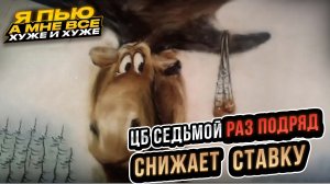 Я пью, а мне все хуже и хуже. ЦБ седьмой раз подряд снижает ставку
