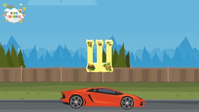 Учим Алфавит с машинкой. Азбука - все буквы алфавита. От А до Я.