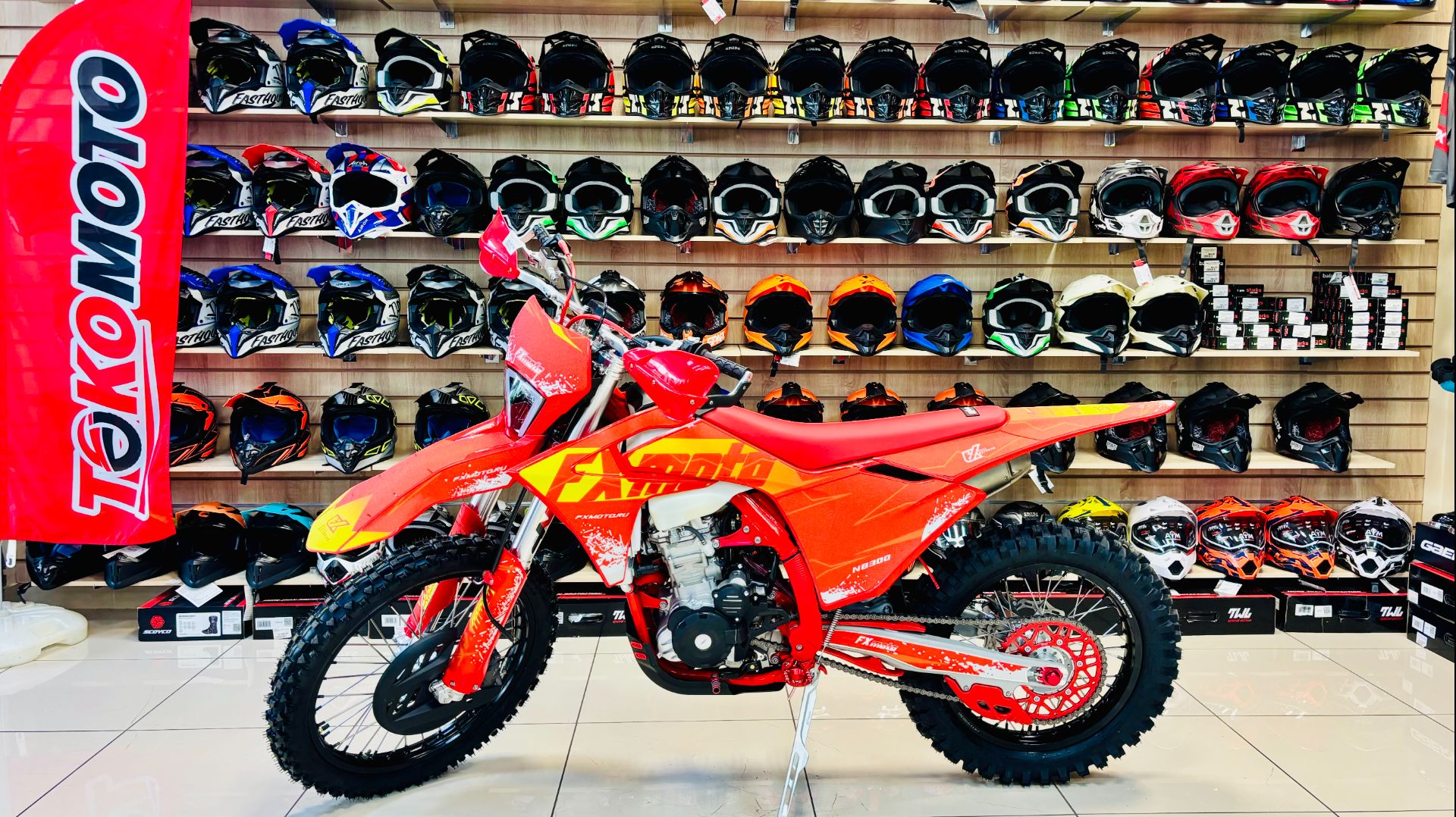 Мотоцикл эндуро FX MOTO S10 NB300 красный