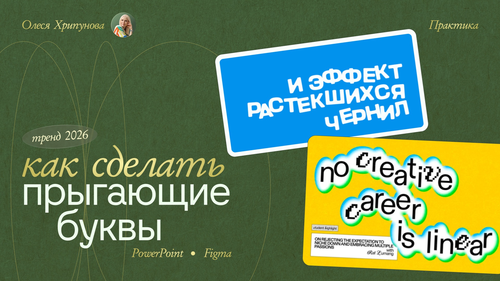 ПРЫГАЮЩИЕ БУКВЫ В POWERPOINT и FIGMA