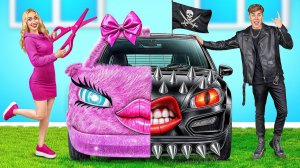 Розовая Машина vs Черная Машина Челлендж от Bubba DO Challenge