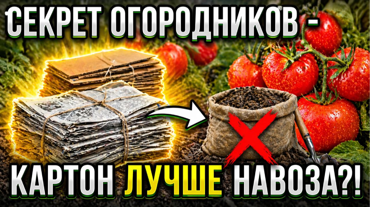 Почему старые газеты и картон  это лучшее удобрение для богатого урожая томатов