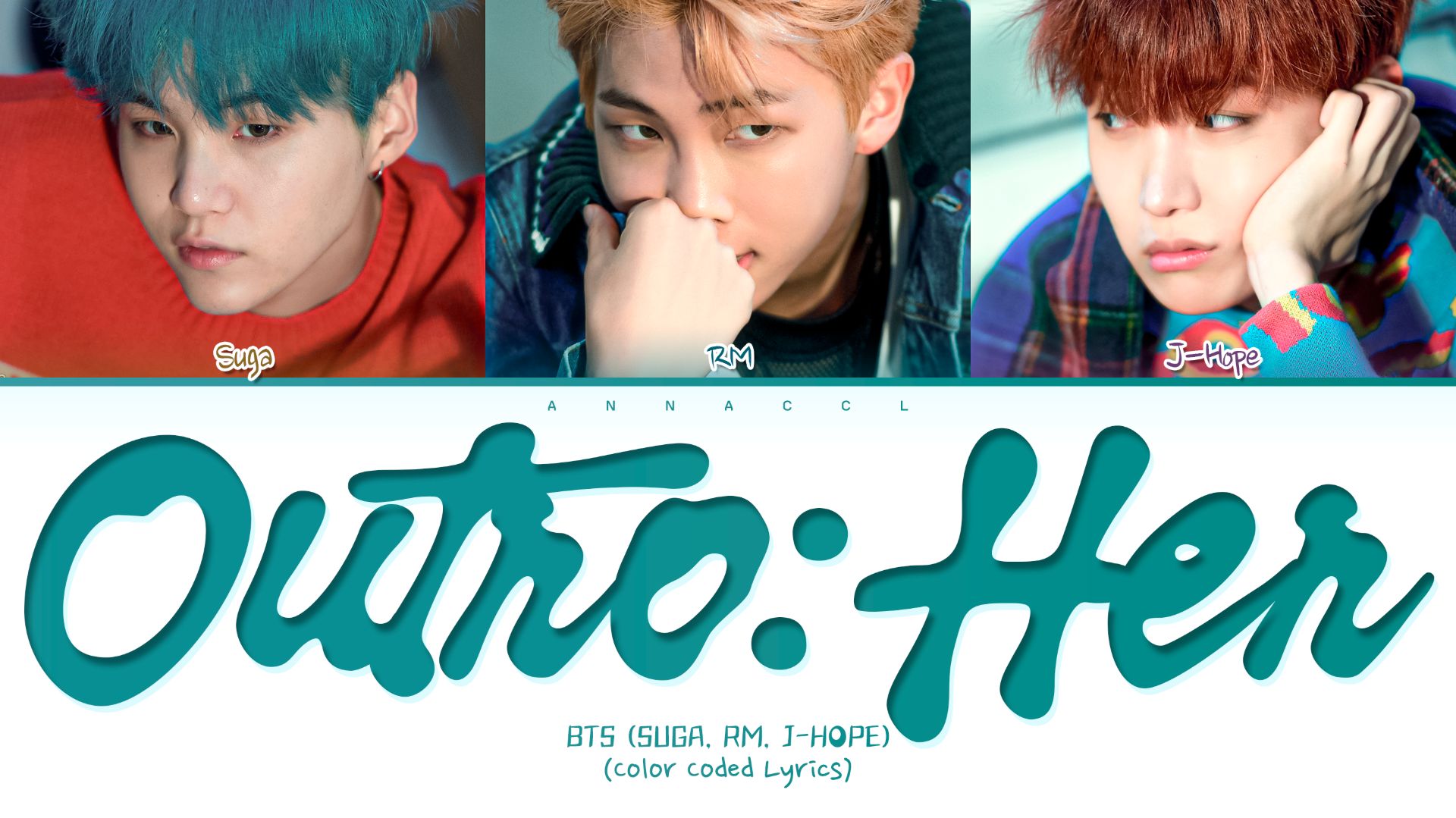 BTS Outro: Her (Перевод на русский) (Color Coded Lyrics)