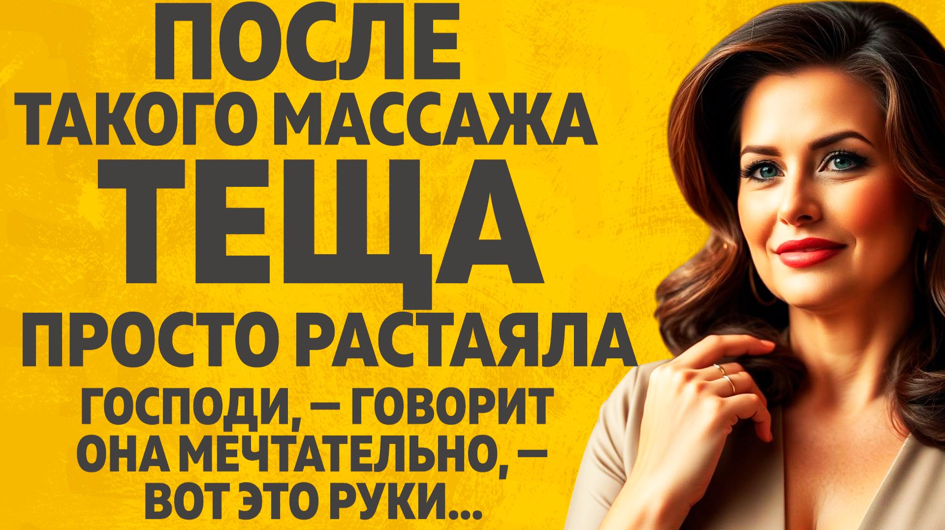 После такого массажа Тёща просто растаяла. Расскажу тебе. Любовные истории.