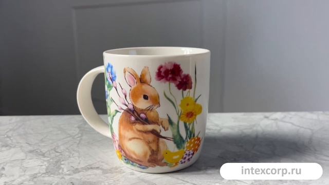 Фарфоровая чашка КРОЛИК С ВЕРБОЙ, 370 мл, Q75600580-3