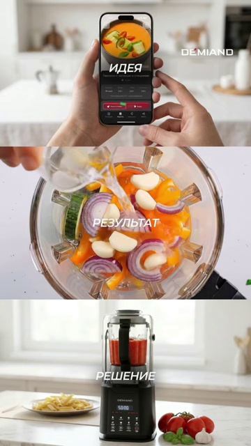 блендером Demiand ваш идеальный прием пищи готов быстрее, чем вы успеете заварить кофе! ☕️⚡️С
