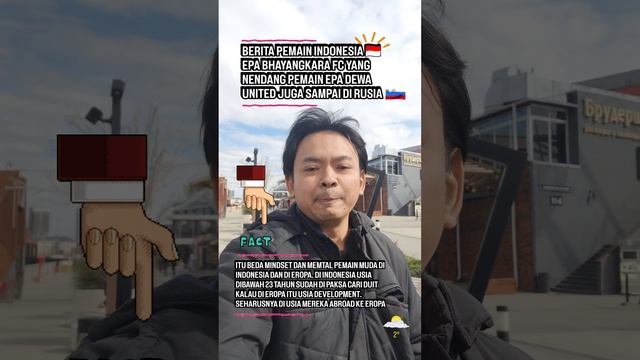 ARYA PRADANA BUDIARTO INDONESIAN  IN RUSSIA  SPEAKS ABOUT NEWS INDONESIAN FOOTBALL 