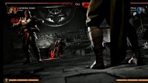 Фатал блоу всех персонажей из МК1