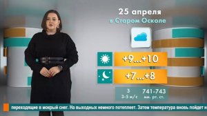 Погода в Старом Осколе на 25 апреля