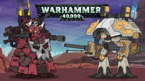 Титан  Полководец  vs Орочья крепость  Стомпа  - Мультики про танки ( Warhammer 40000 )
