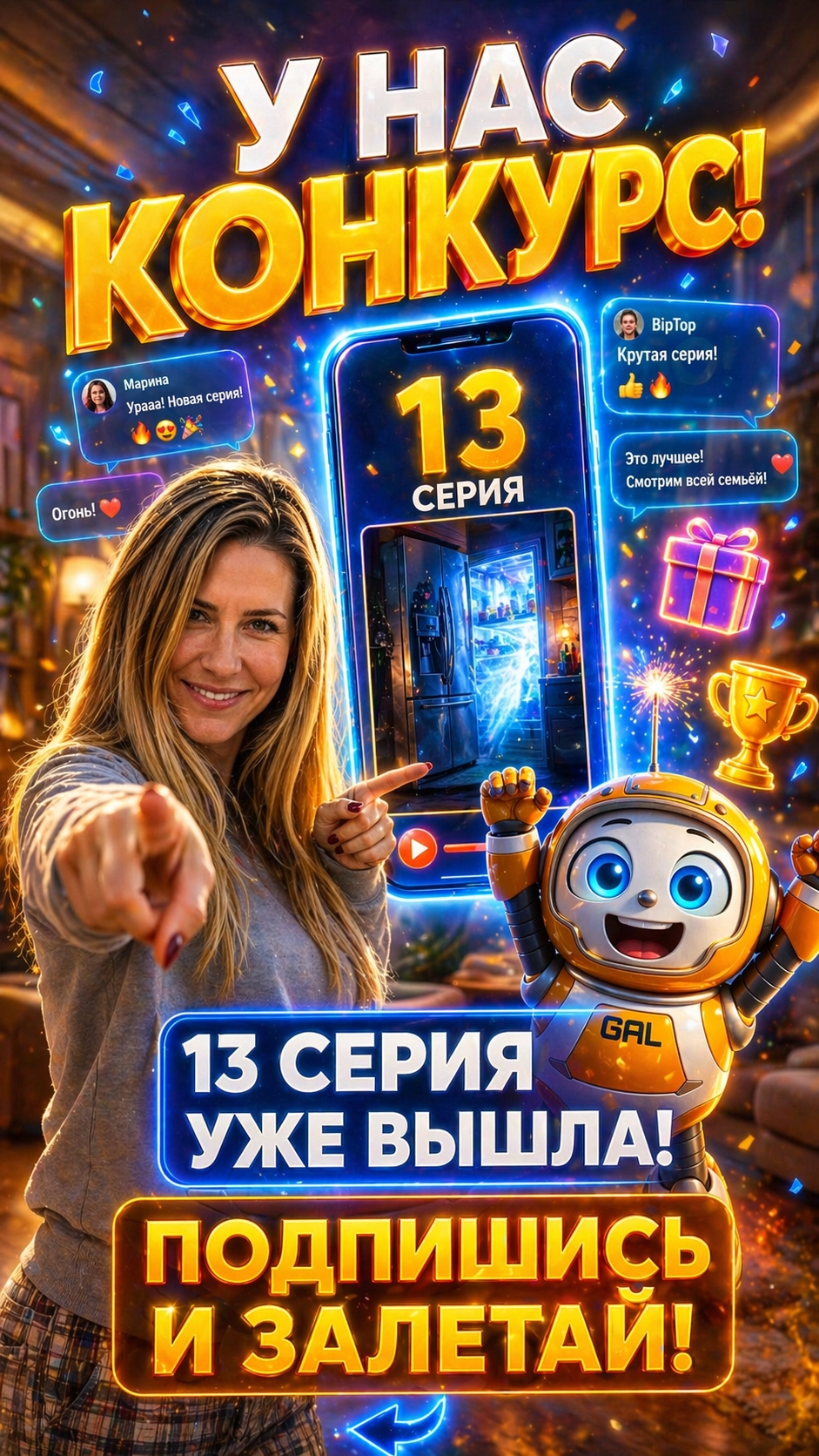 Не проходи мимо 😄 У нас конкурс и 13 серия! #shorts