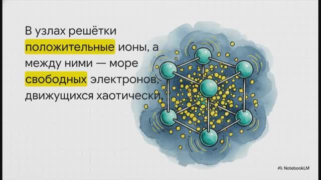 Физика 8 класс параграф 36 Электрический ток в металлах