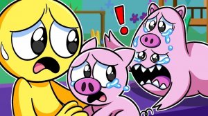 ГРУСТНАЯ ИСТОРИЯ ШЕФА ПИГСТЕРА!   Garten of Ban Ban 2 - Анимации на русском