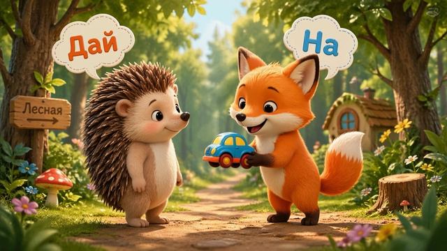 Дай и на — песенка для малышей | учим слова | развивающая песня 0–1 года