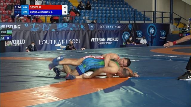 1_2 FS - 62 kg B. SAVVA MDA v. A. ABDURAKHMANO UZB - United World Wrestling 1080p h264
