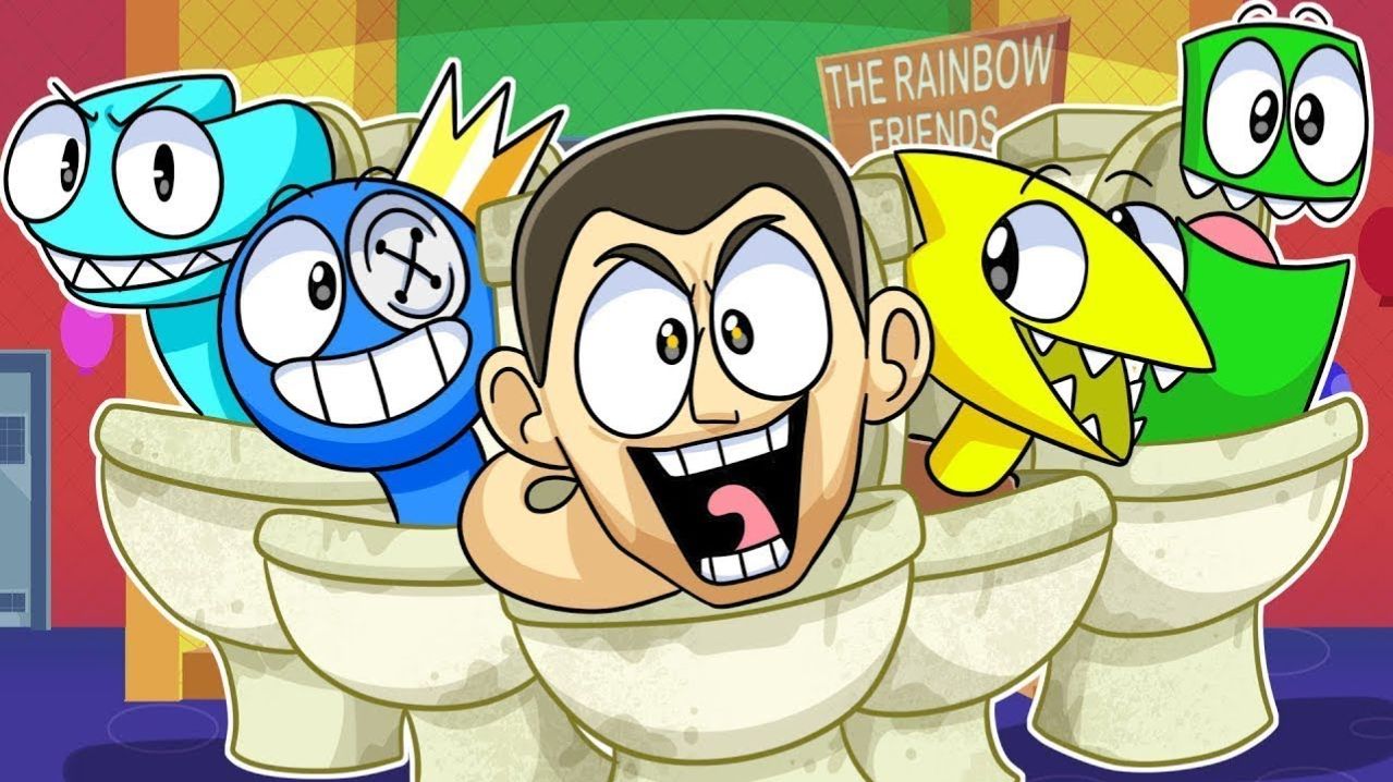 СКИБИДИ ТУАЛЕТЫ ЗАРАЗИЛИ РАДУЖНЫХ ДРУЗЕЙ!   Rainbow Friends 2 - Анимации на русском