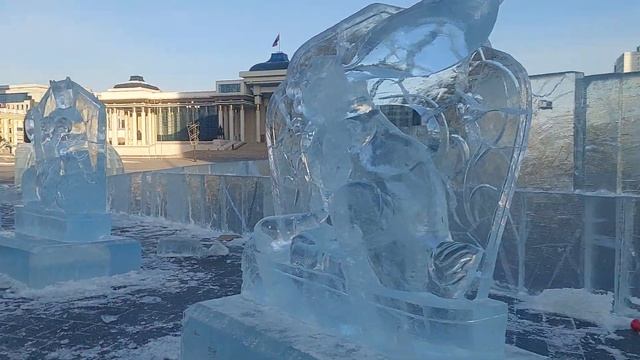 Preparation for 31 December party   2026 - Sukbaatar Square - Mongolia  ✨️