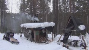 Охота и Рыбалка 2026 в Тайге ИЗБА Веселая Изба 15 фев Сибирь Снегоход Тайга Рудиковка Лесосибирск