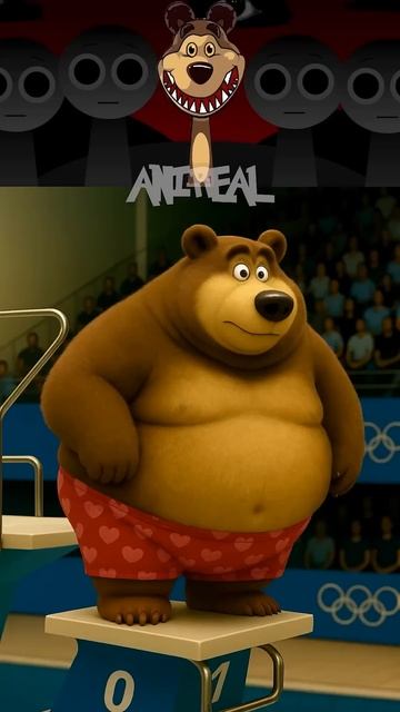 Incredibox Sprunki OC - Masha and the Bear - Olympic Diving Competition In Real Life! 🌊