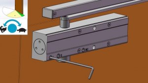 Монтаж доводчика DL300S