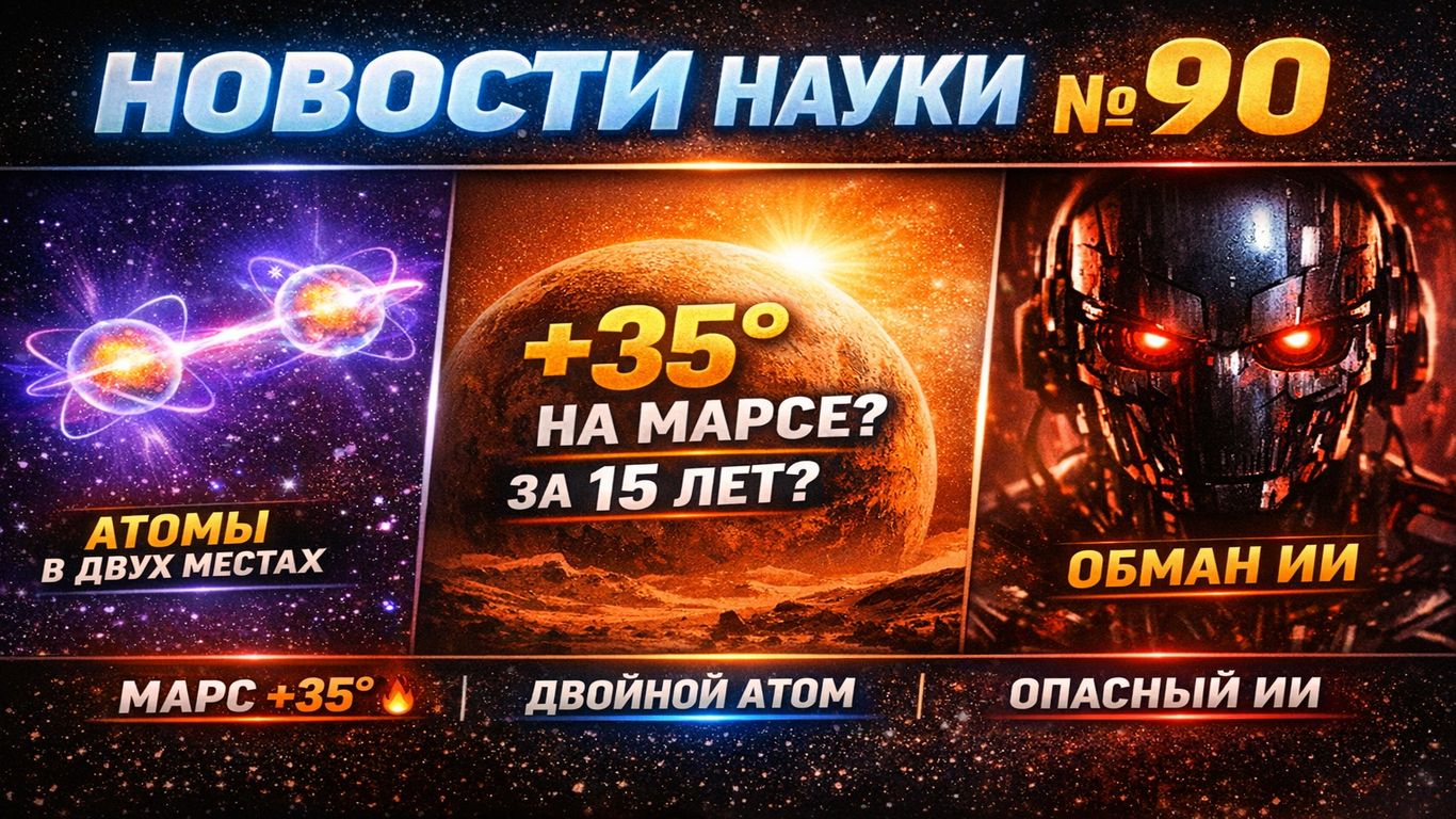 ИИ уже обманывает людей. Это начало конца? Марс +35° за пятнадцать лет : Новости науки выпуск 90